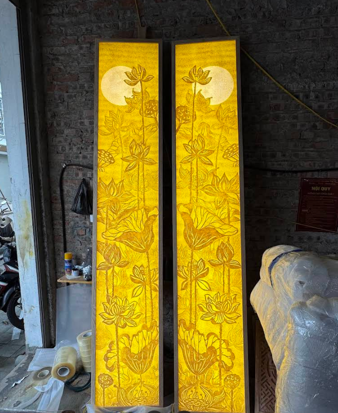 Tranh Trúc Chỉ Sen Mặt Trời Siêu Đẹp 2342.png